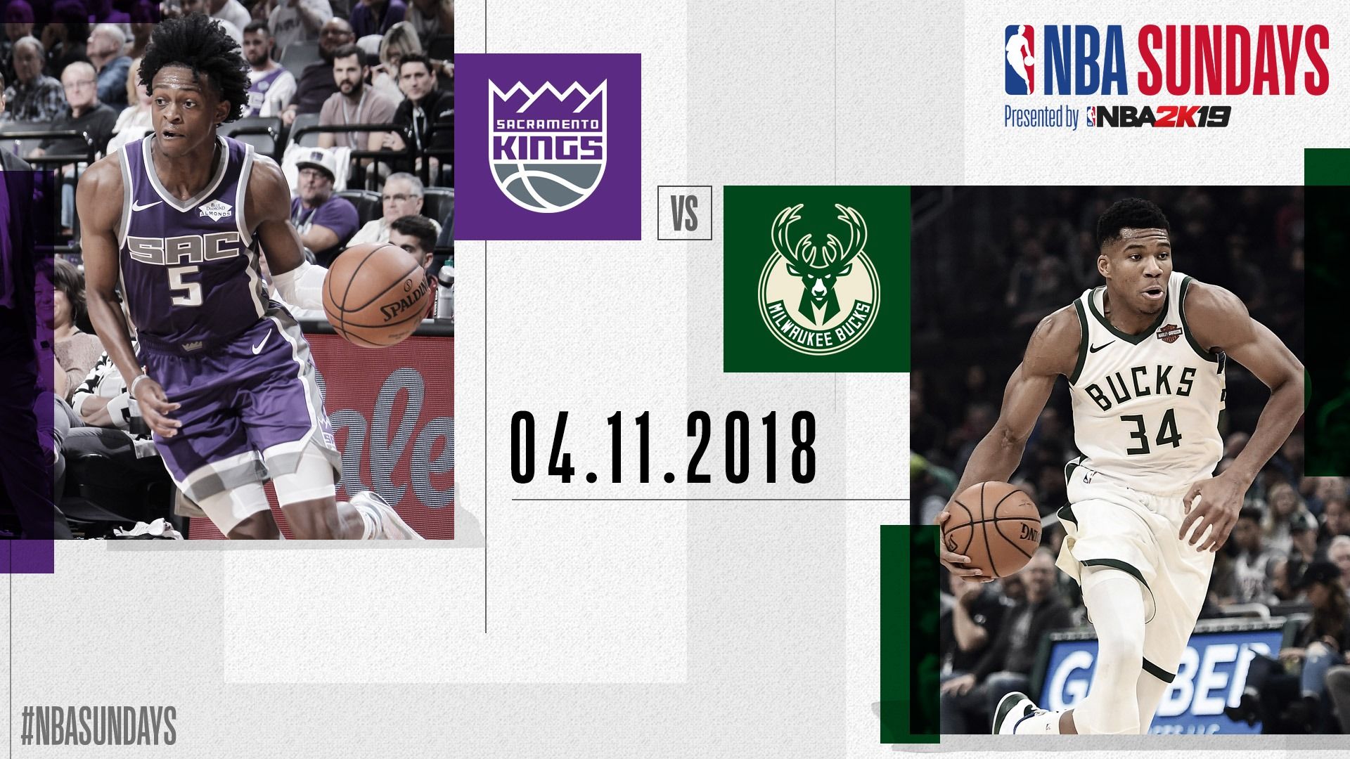 Sunday Night Game : Milwaukee – Sacremento