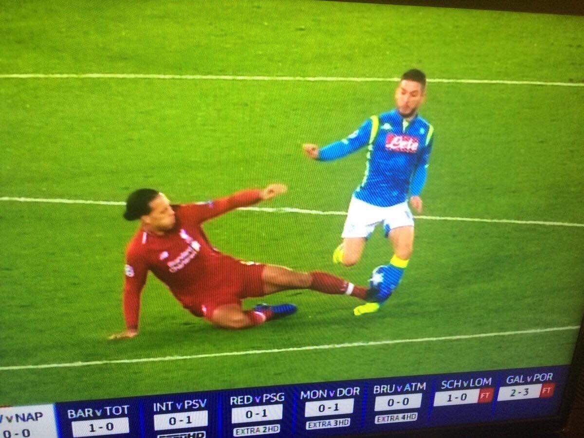 Ce tacle assassin de Van Dijk s'est soldé par…