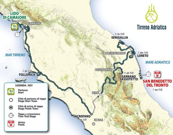 En route pour le Giro avec la 55è édition de Tirreno-Adriatico