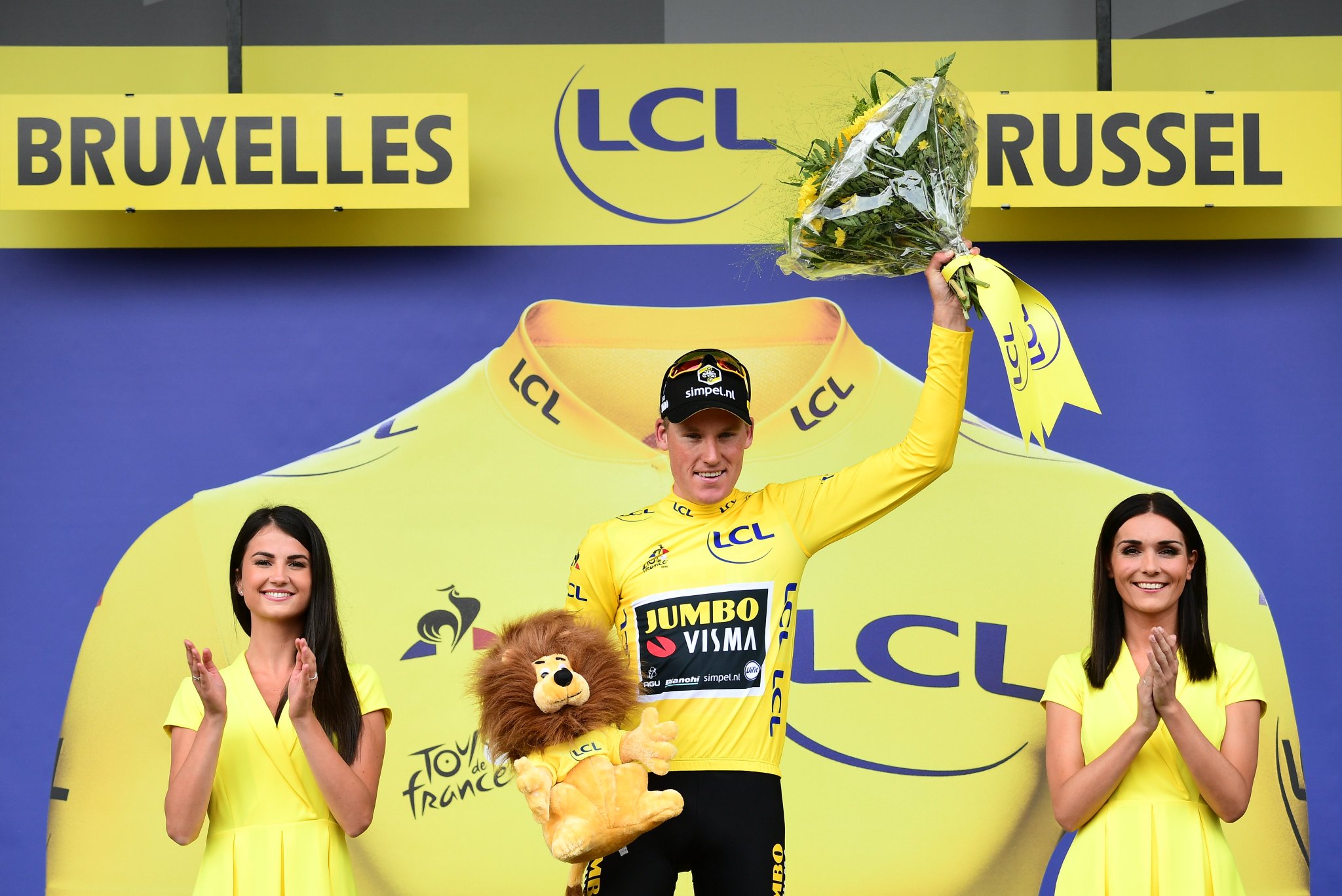 Mike Teunissen premier maillot jaune du Tour
