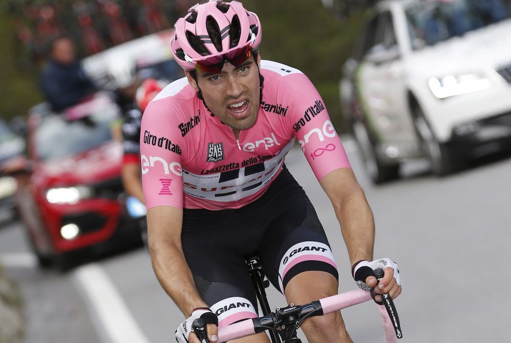 Tom Dumoulin discute avec Total Direct Energie