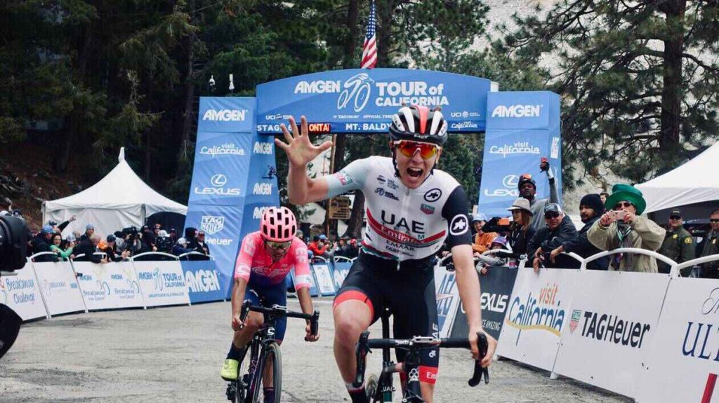 Tadej Pogacar victorieux sur le dernier Tour de Californie