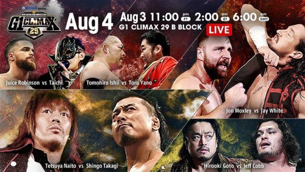 NJPW – G1 Climax 29, résultats de la quatorzième journée