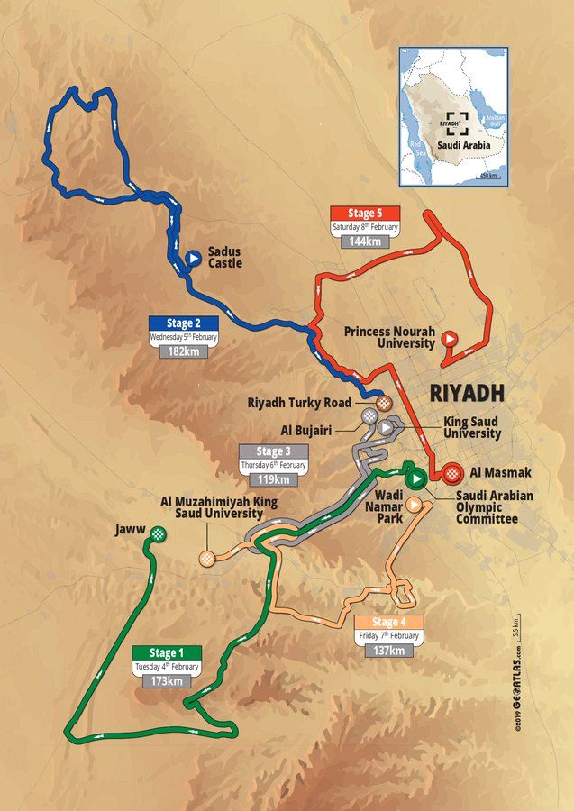 La première édition du Tour d’Arabie Saoudite