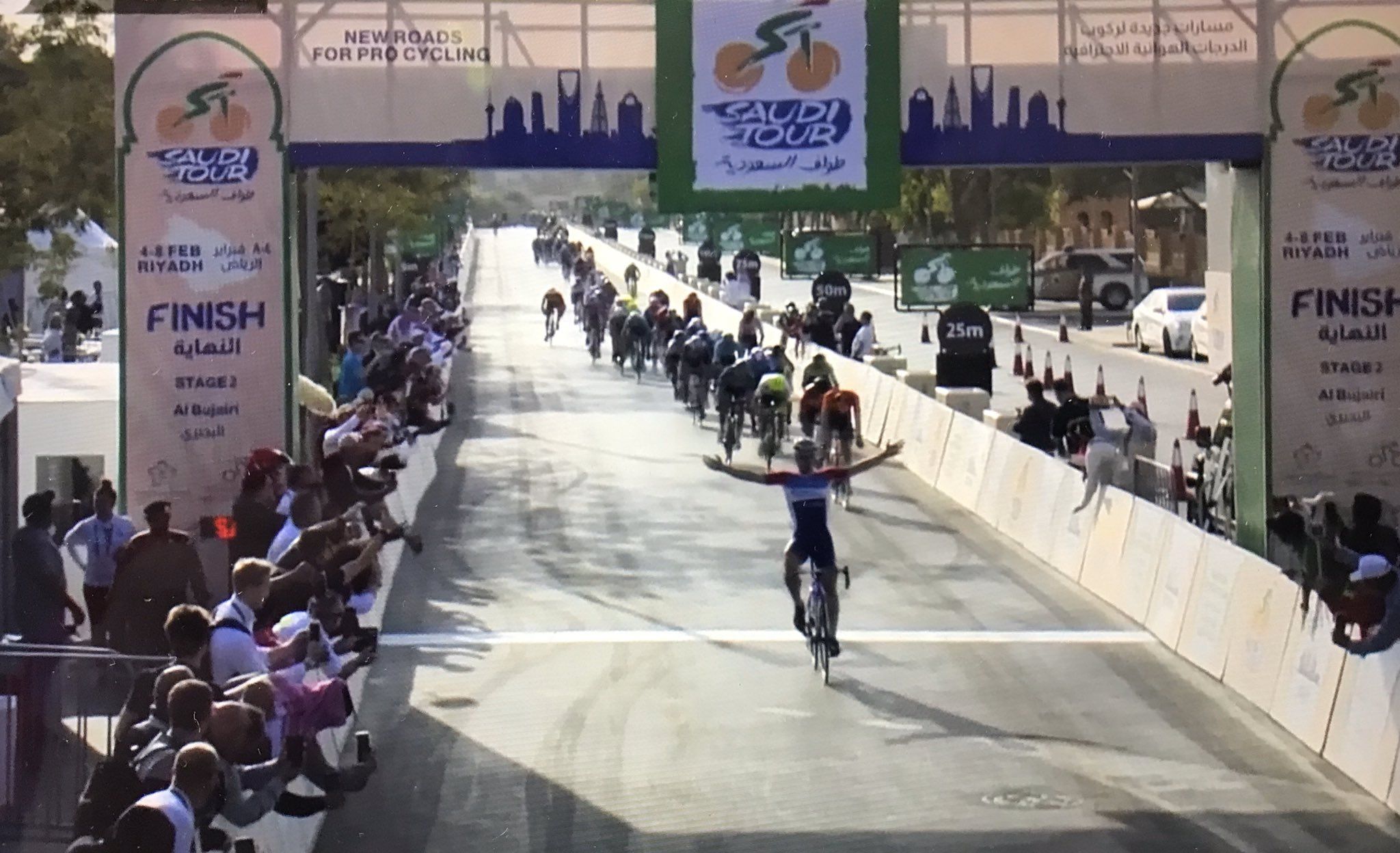 Tour d’Arabie Saoudite : Nicolo Bonifazio piège les sprinteurs, Bouhanni 3e