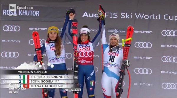 Federica Brignone s’impose sur le Super G de Sotchi