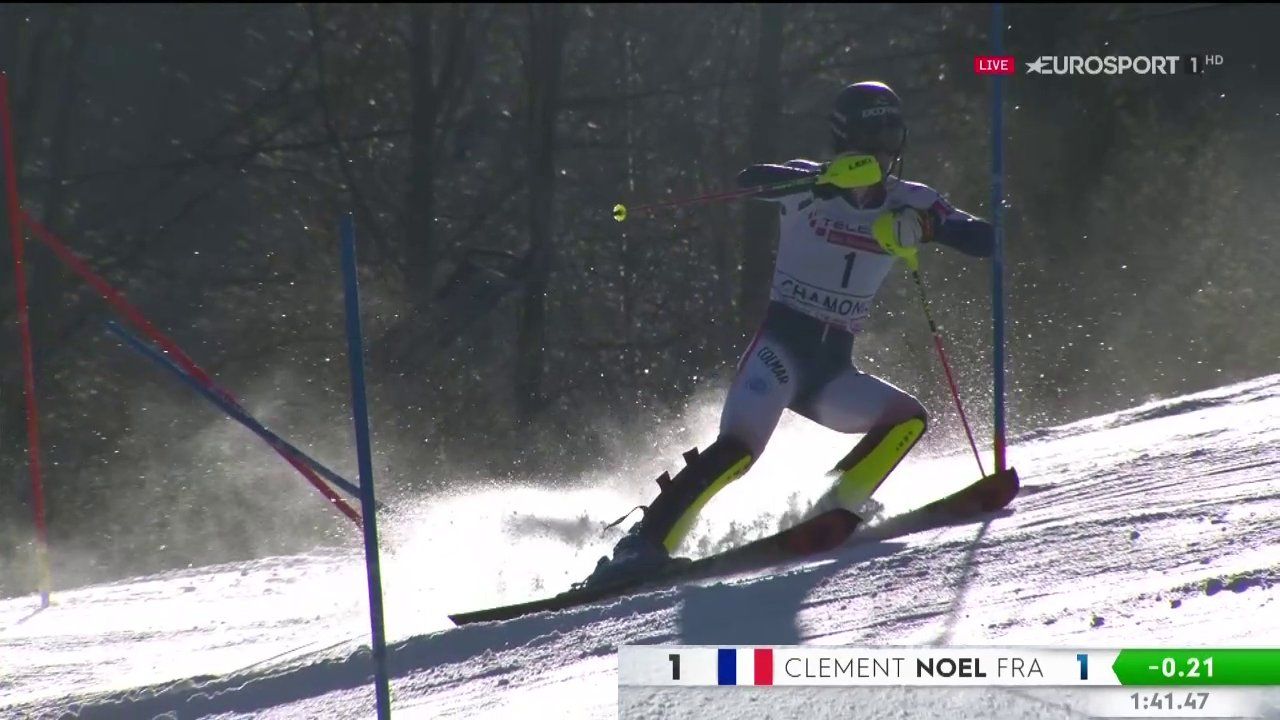 Clément Noël remporte le slalom de Chamonix