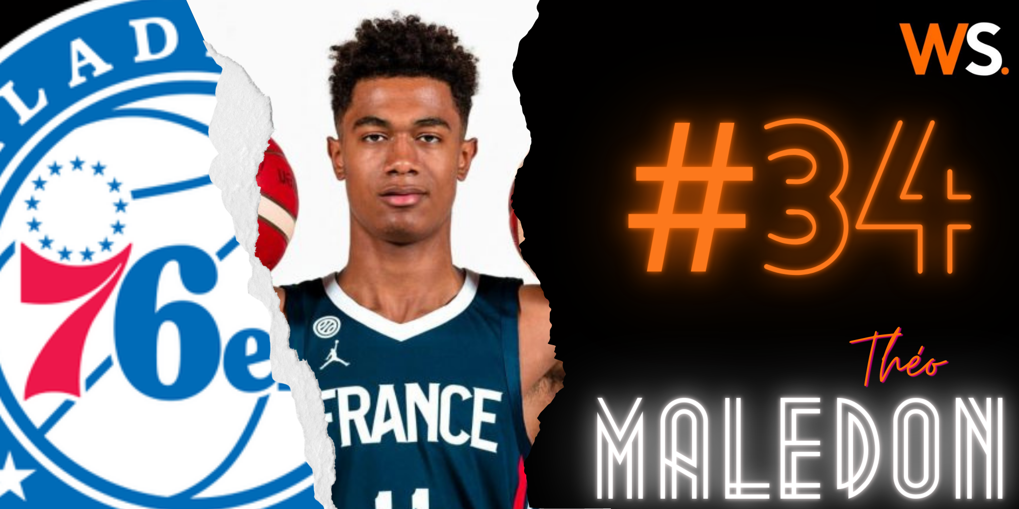 Draft NBA : Théo Maledon sélectionné en 34e position par les 76ers