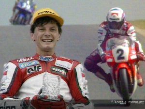 Fausto Gresini en tant que pilote