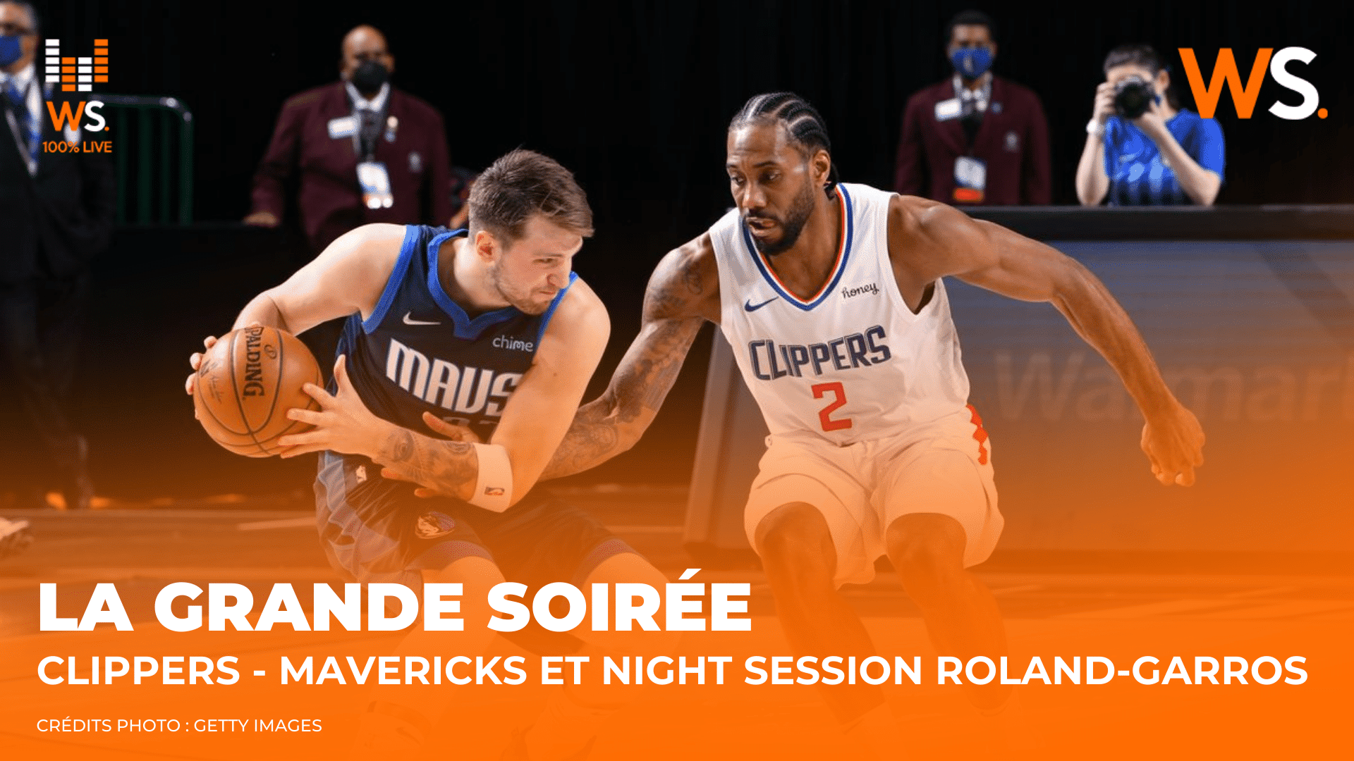 Suivez en direct Clippers – Mavericks et Nishikori – Zverev sur 100% Live