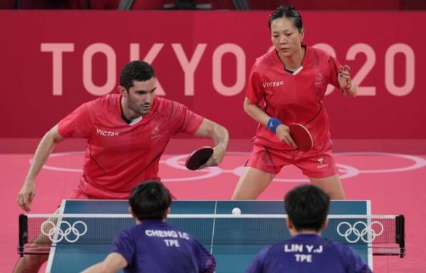 JO – Tennis de table : pas de médaille pour le double Lebesson/Yuan