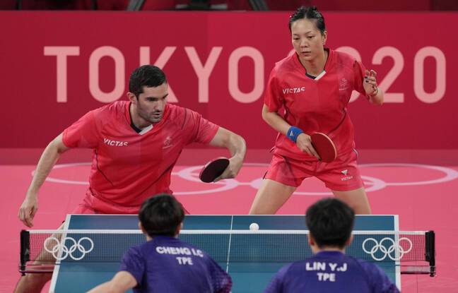 JO – Tennis de table : pas de médaille pour le double Lebesson/Yuan