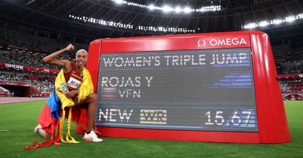 JO – Triple saut (F) : l’or olympique et record du monde pour Yulimar Rojas