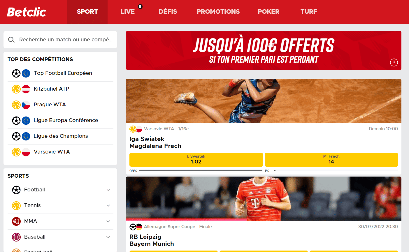 Betclic Sport : Test et avis du bookmaker 2025