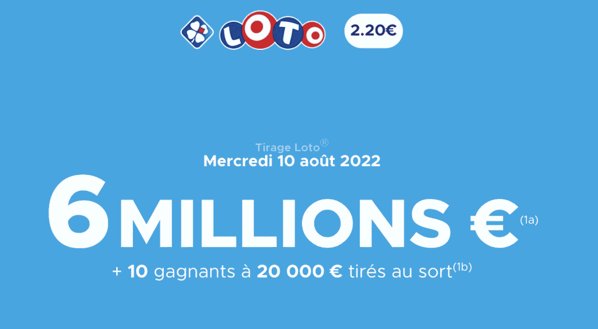 Loto du mercredi 10 août 2022 : heure du tirage, gains et pronostic