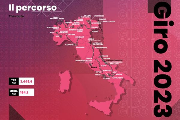 Giro 2023 : Le parcours officiel du Tour d’Italie
