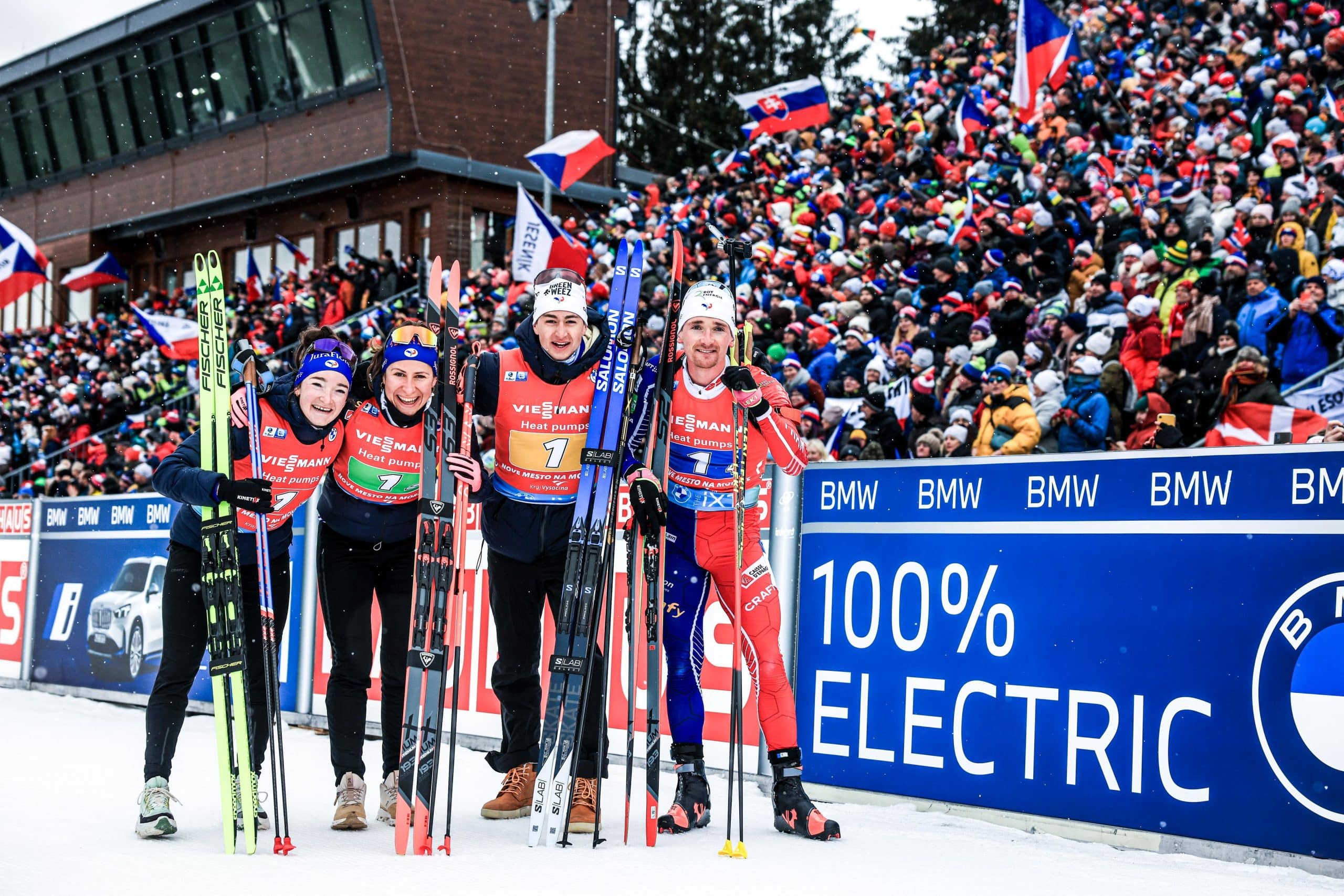 Biathlon Nove Mesto – Relais : la France remporte le relais mixte, la Norvège s’impose sur le mixte simple