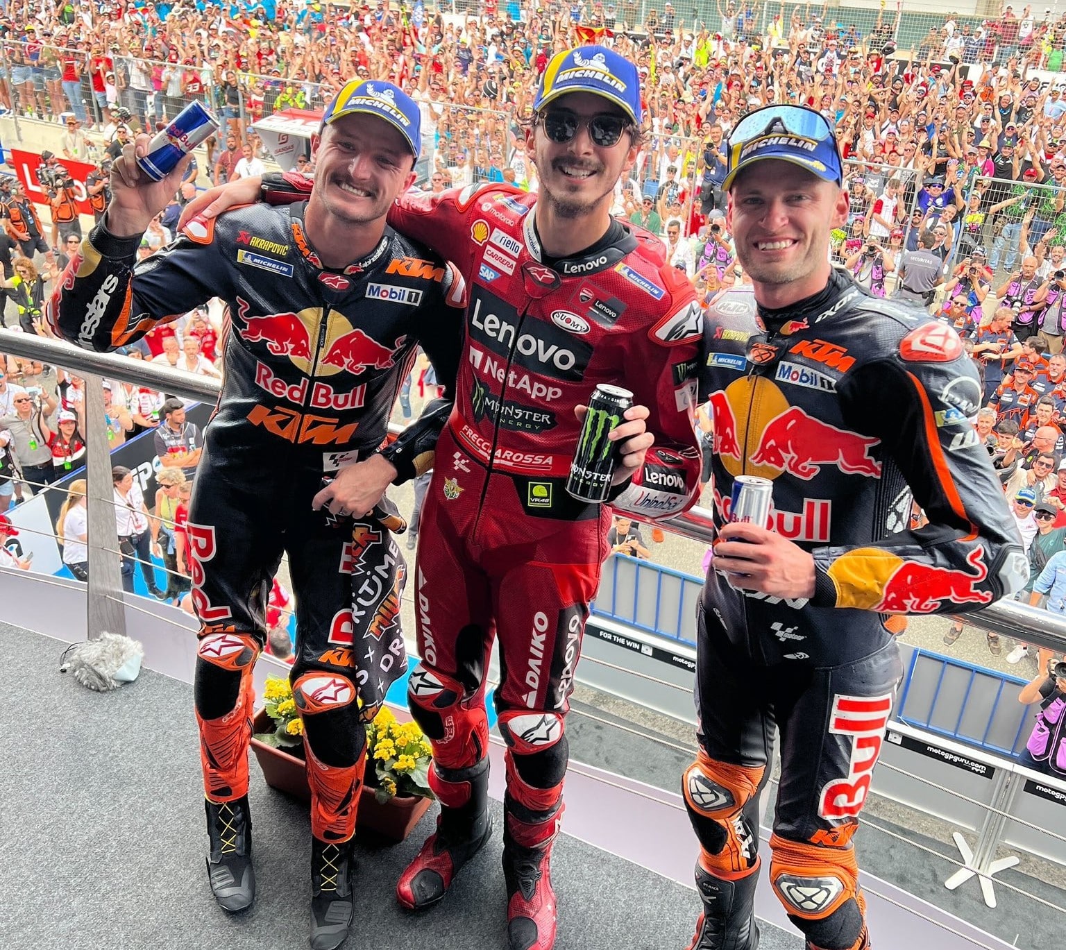 GP d’Espagne – Bagnaia, Binder, Miller : la réaction des trois premiers