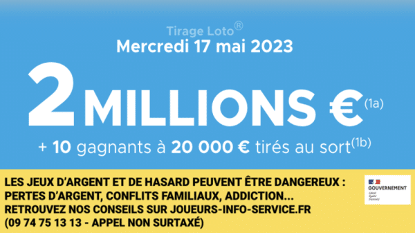 Loto du mercredi 17 mai 2023 : heure du tirage, gains et pronostic