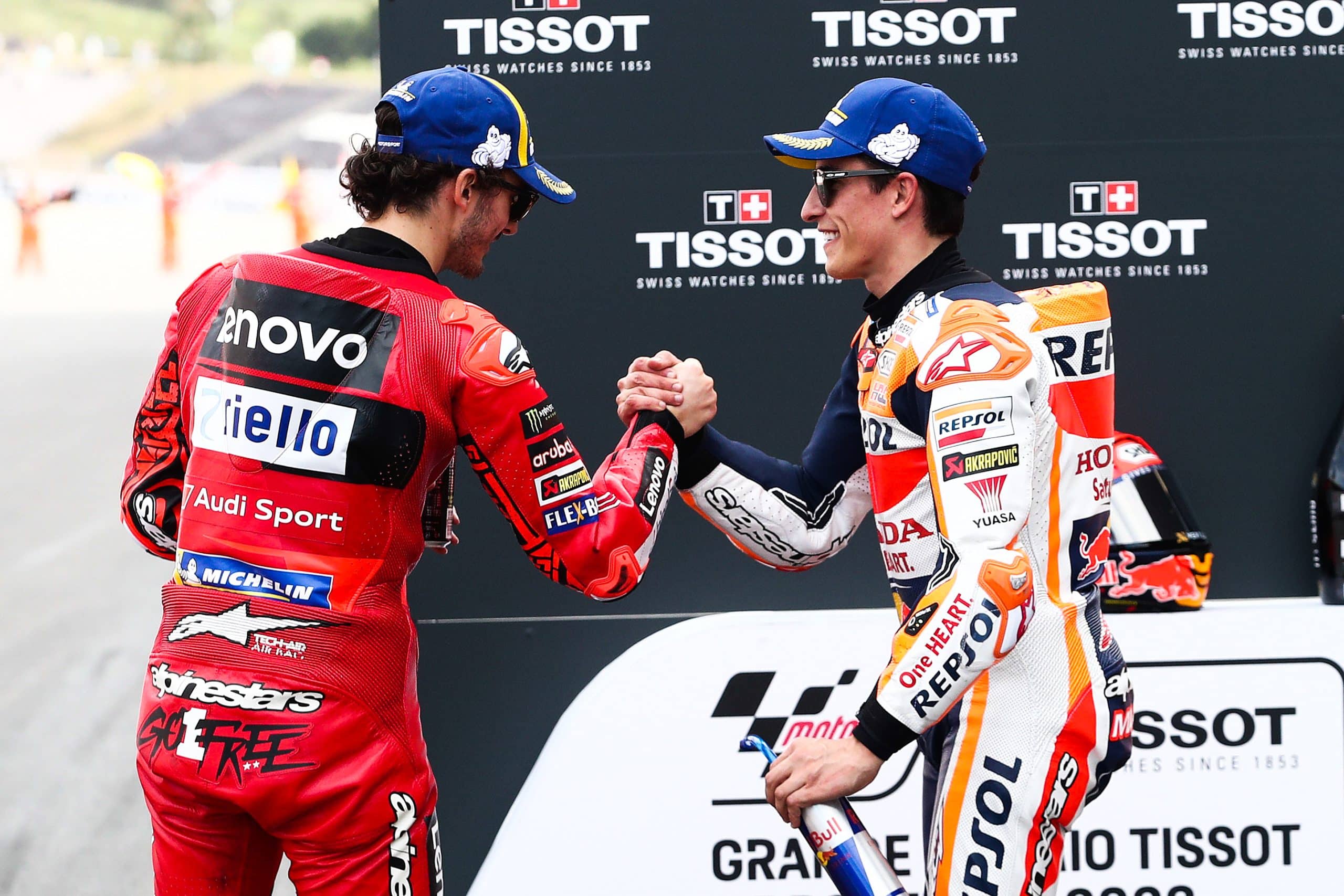 MotoGP – GP de France : Bagnaia, Marquez, Marini, la réaction du top-3 des qualifications
