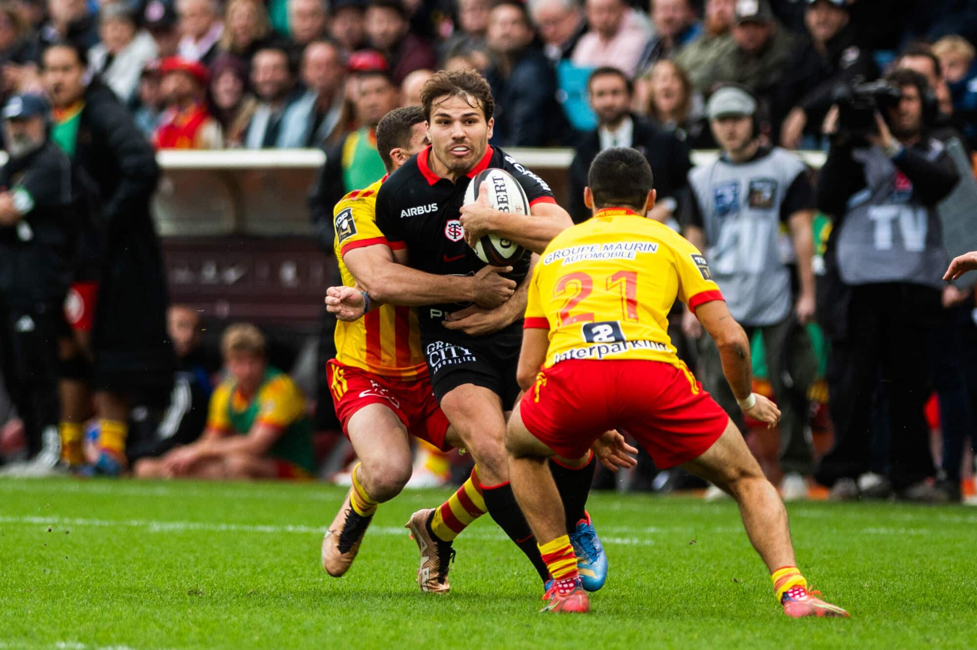 Top 14 : Antoine Dupont victime d’une grosse frayeur pour son retour avec Toulouse (Vidéo)