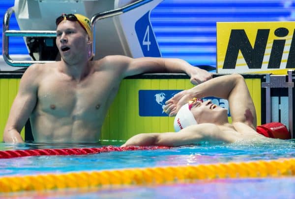 Natation : suspendu pour dopage, un triple champion olympique annonce son retour