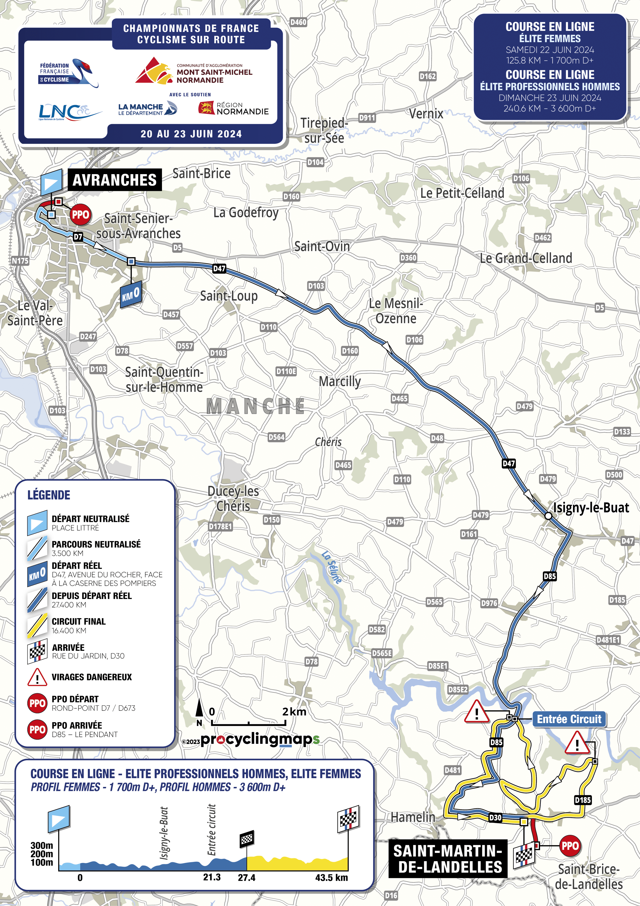 programme championnats de france de cyclisme 2024