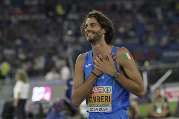 Athlétisme : L’incroyable show de Tamberi avant les JO 2024 ! (vidéo)