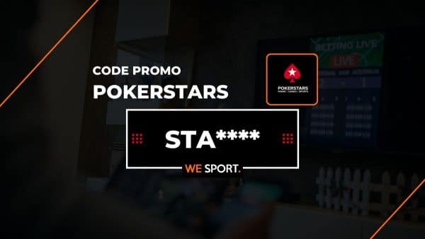 Code promo PokerStars : 100€ offerts en freebet sur le 1er pari sportif – Novembre 2025