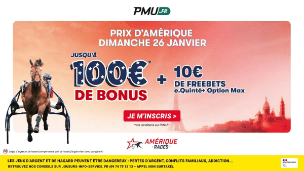 Prix d’Amérique 2025 : profitez du bonus PMU exceptionnel pour parier sur la course