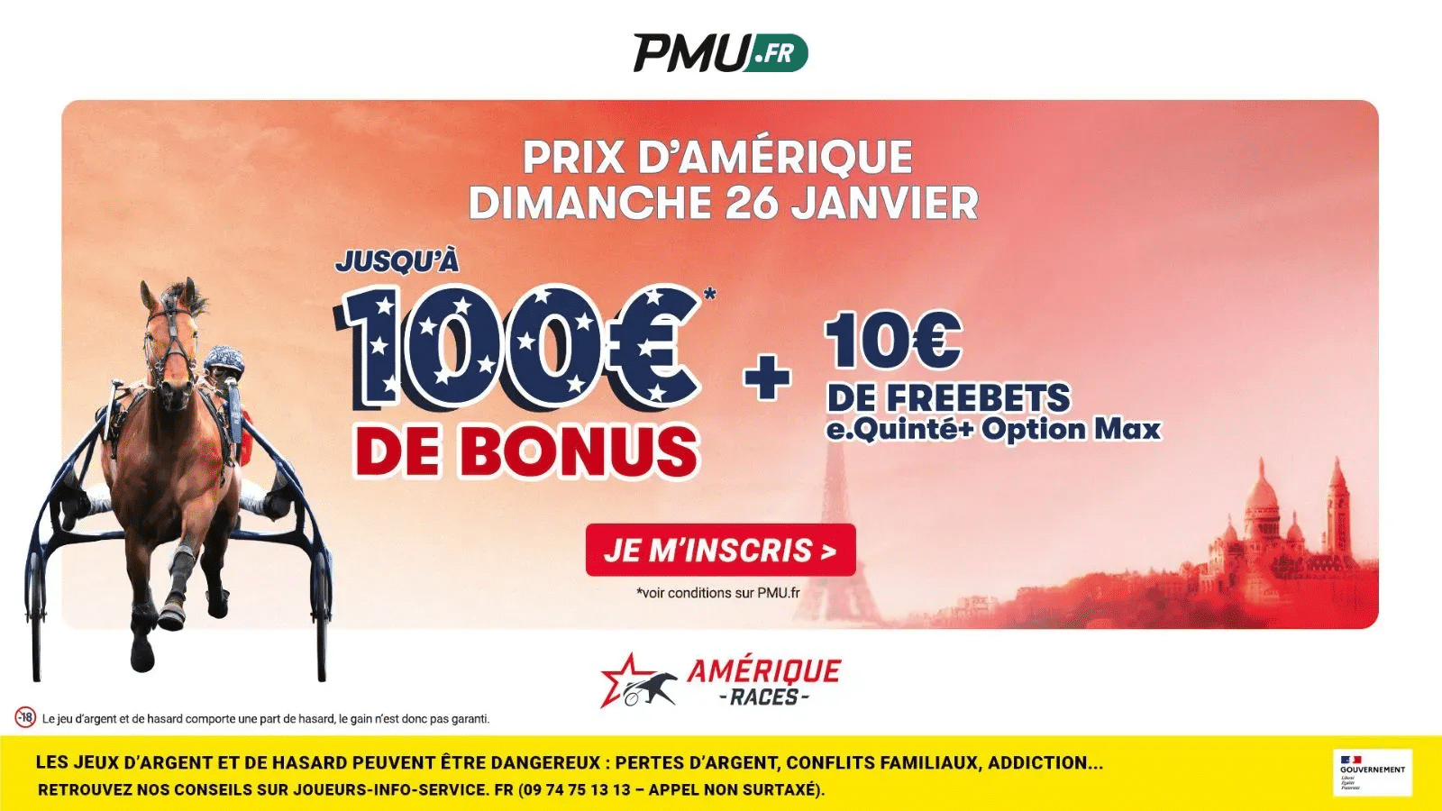 Prix d’Amérique 2025 : profitez du bonus PMU exceptionnel pour parier sur la course