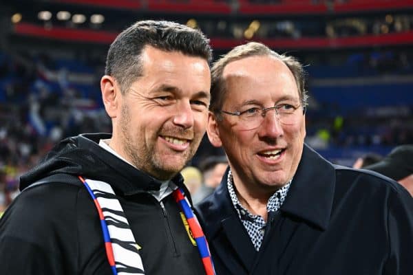 Textor et Sage après la finale de Coupe de France - Source : Icon Sport