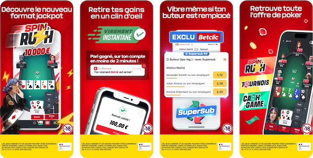 Appli Betclic poker