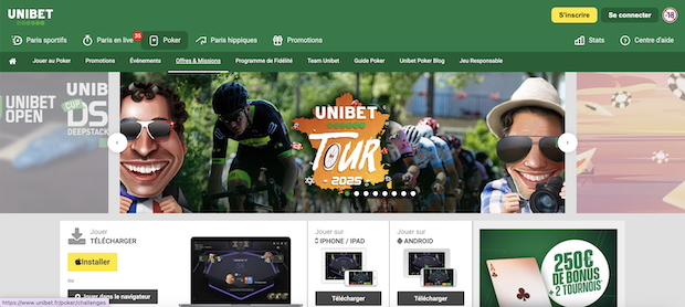 L'offre Unibet poker est intéressante malgré des dotations moins intéressantes que celles de la concurrence