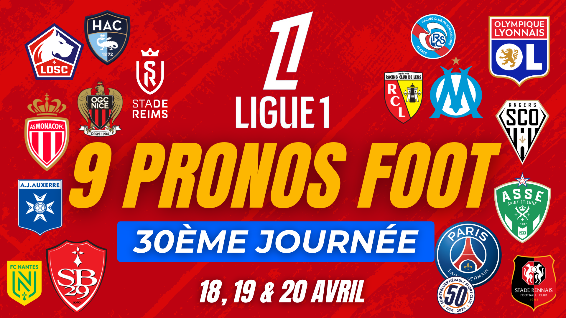 Pronostic Ligue 1 (vidéo) : ASSE-OL, Monaco-Strasbourg… Remportez 434€ avec notre combiné sur la 30e journée