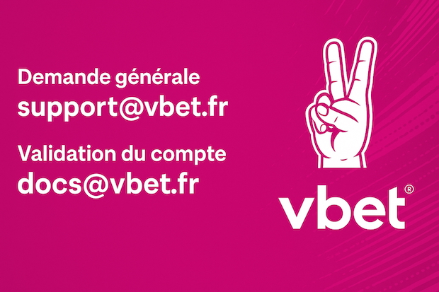 Ecrivez au support Vbet par e-mail