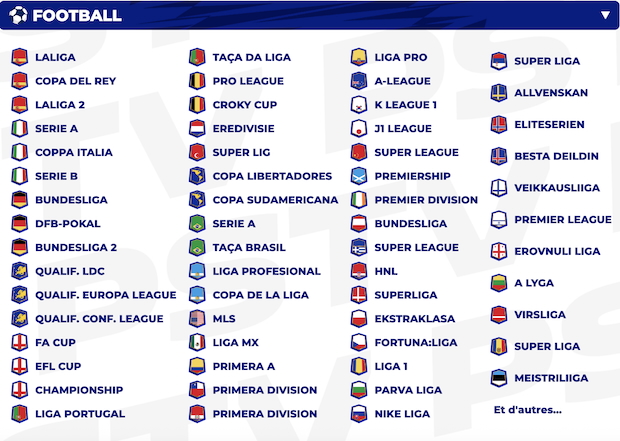 Programme foot Parions Sport TV