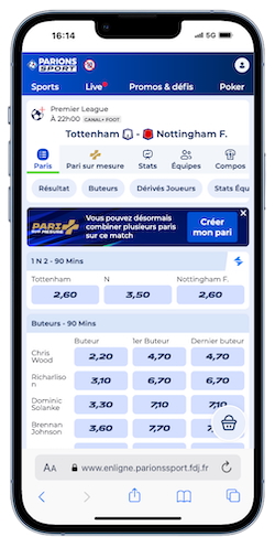 Cotes Parions Sport