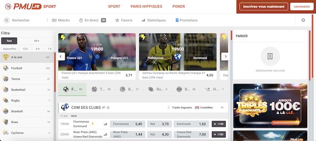 PMU est dans le top 3 des meilleurs sites ayant un bonus en cash