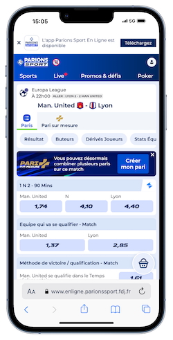 Connectez-vous à Parions Sport et faites vos paris