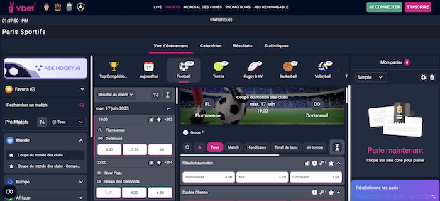 Vbet est le meilleur bookmaker en ce qui concerne le catalogue de pari