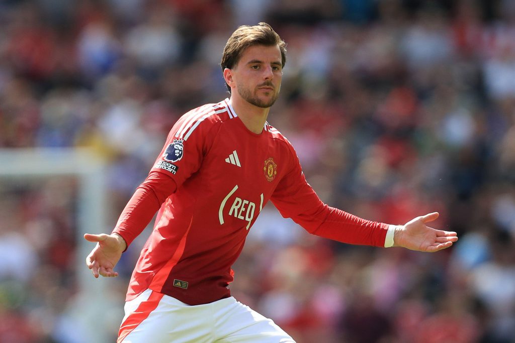 Old Trafford, Manchester, UK. 11th May, 2025. Premier League Football, Manchester United versus West Ham United; Mason Mount of Manchester United Credit: Action Plus Sports/Alamy Live News