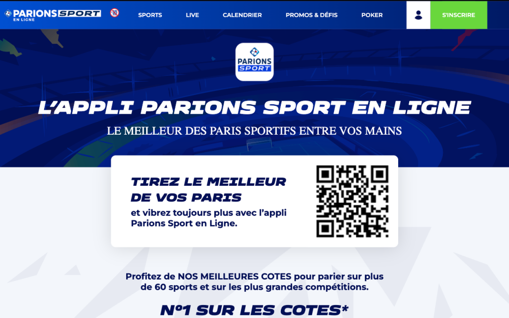 Téléchargez l'appli parionssport