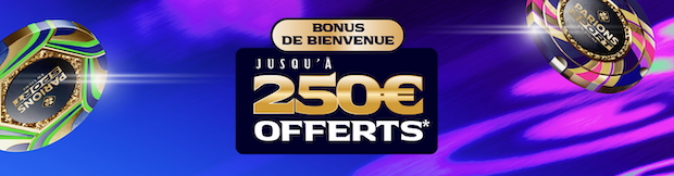 Jusqu'à 250 € de bonus avec le code promo poker Parions Sport FDJ