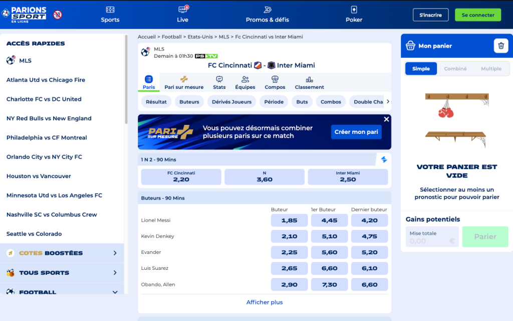 Notre avis sur les cotes Parions Sport