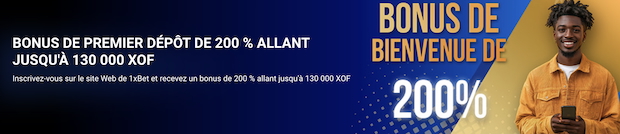 Gagnez un bonus de bienvenue avec le code promo 1xBet