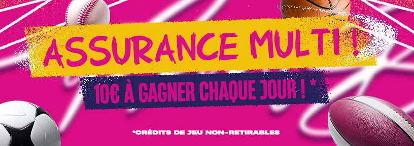 Jusqu'à 10 € offerts avec le bonus Assurance Multi Vbet