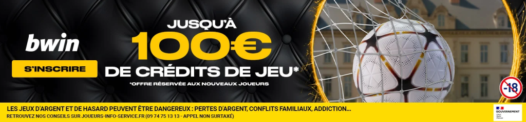 Bonus de bienvenue Bwin