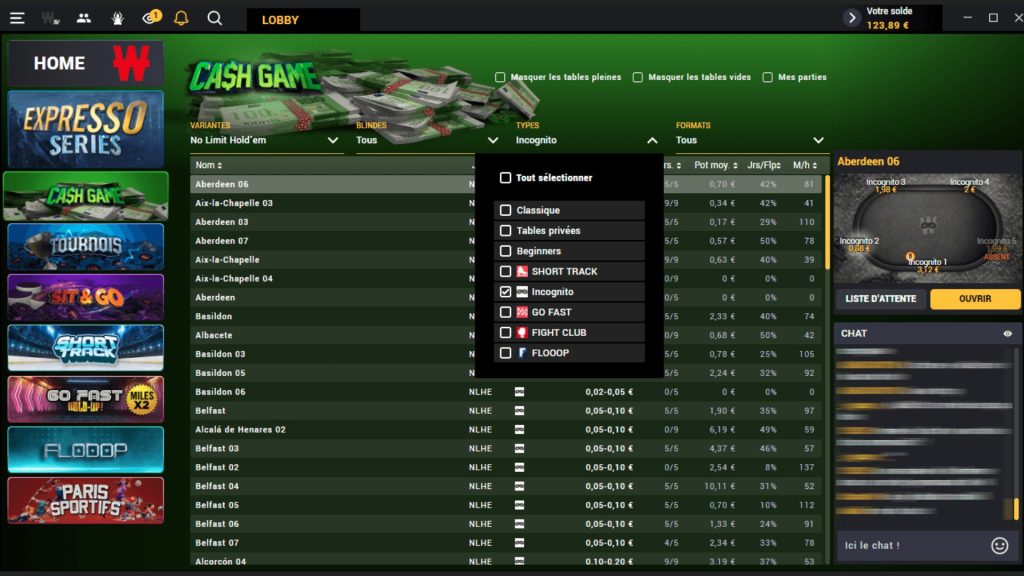 Winamax est le meilleur site pour jouer au poker en Cash Games