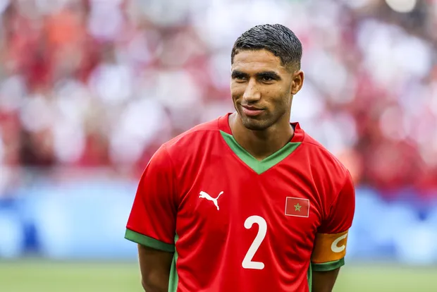 Achraf Hakimi,avec le maillot du Maroc